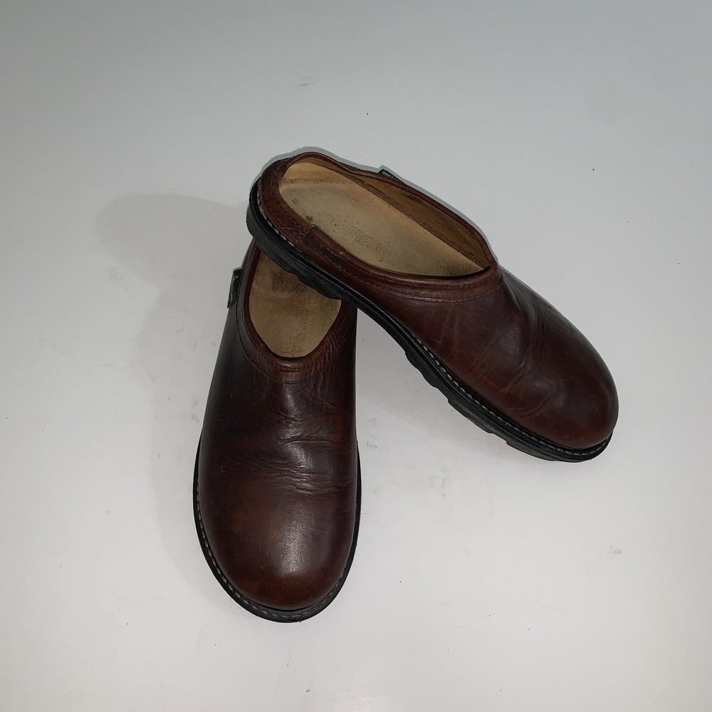Eastland Shoes Womens 10M Brown Leather Clog Mule Slip On Casual Comfort